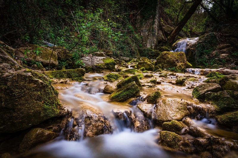 Waterfall in nature